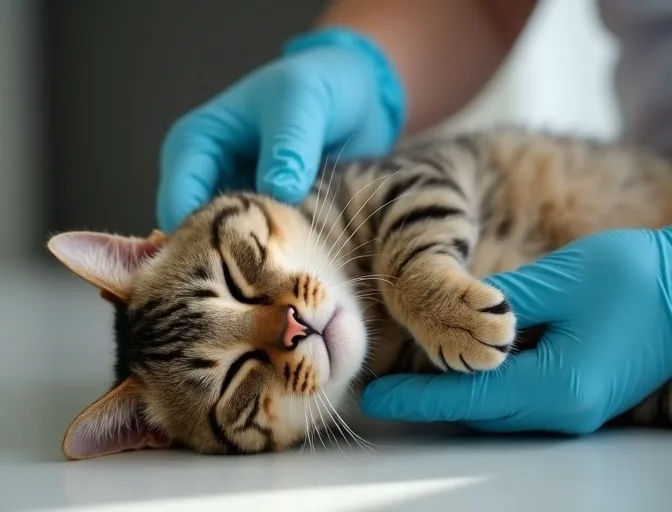 Specialist carefully handling a deceased cat with dignity in Keilor Downs